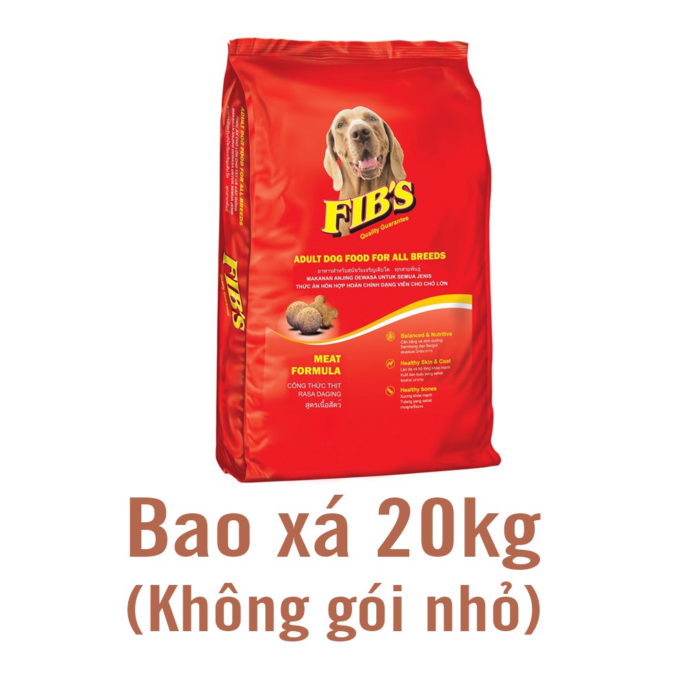 (Bao 20kg) 2 loại APro & FIB's Thức ăn cho chó dạng hạt cho MỌI LOẠI chó (chó lớn trên 10kg) fib