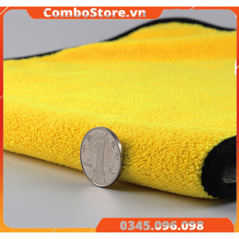 Khăn lau ô tô xe hơi đa năng 2 lớp siêu dày siêu thấm