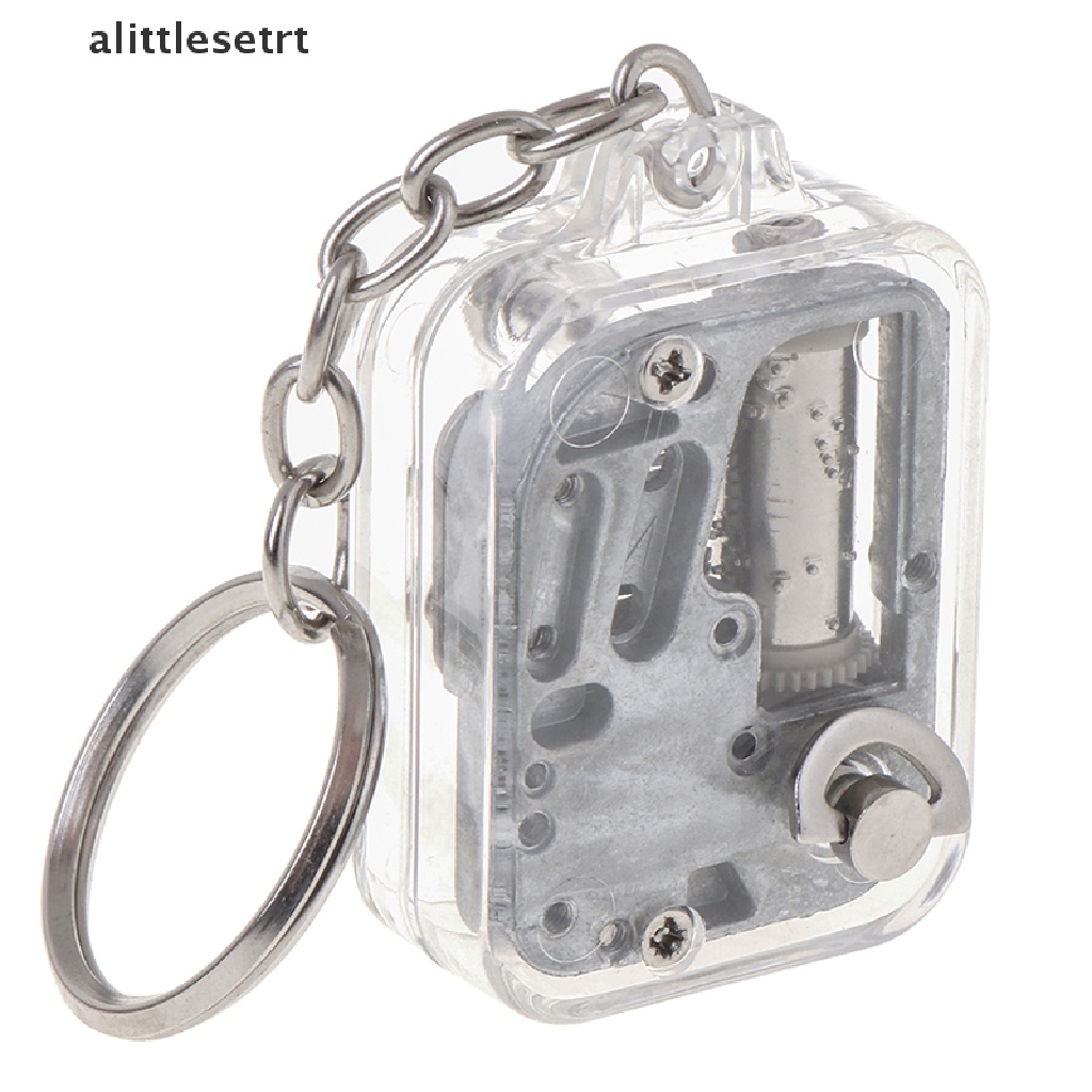 Aa 1 Hộp Nhạc Kim Loại Cơ Khí DIY Có Móc Khóa Làm Quà Tặng AA