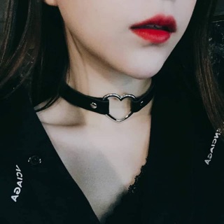 [SẴN] Vòng cổ chocker da hình trái tim cá tính (Ms G2)