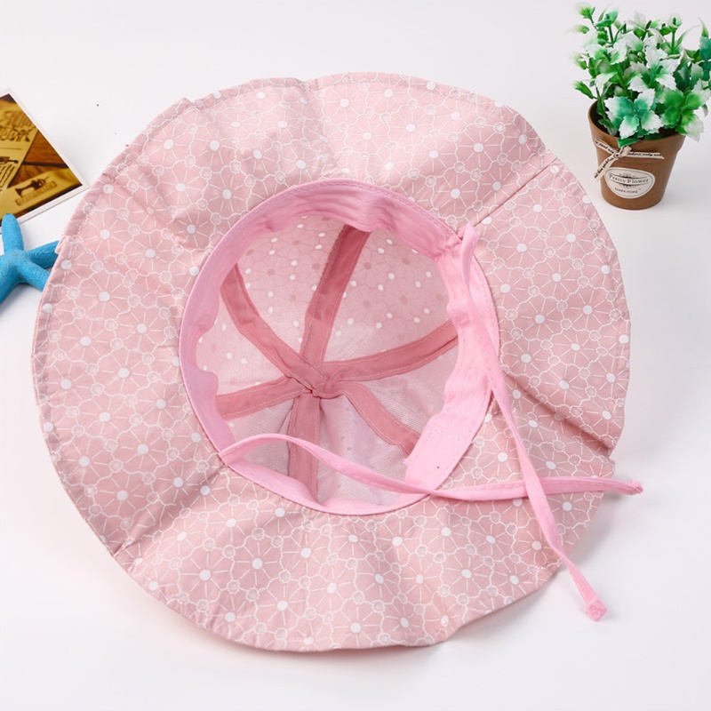 Nón Bucket Rộng Vành Chất Liệu Cotton Thời Trang Đi Biển Mùa Hè Cho Bé Gái