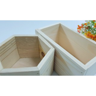 Bộ 2 chậu gỗ cắm hoa