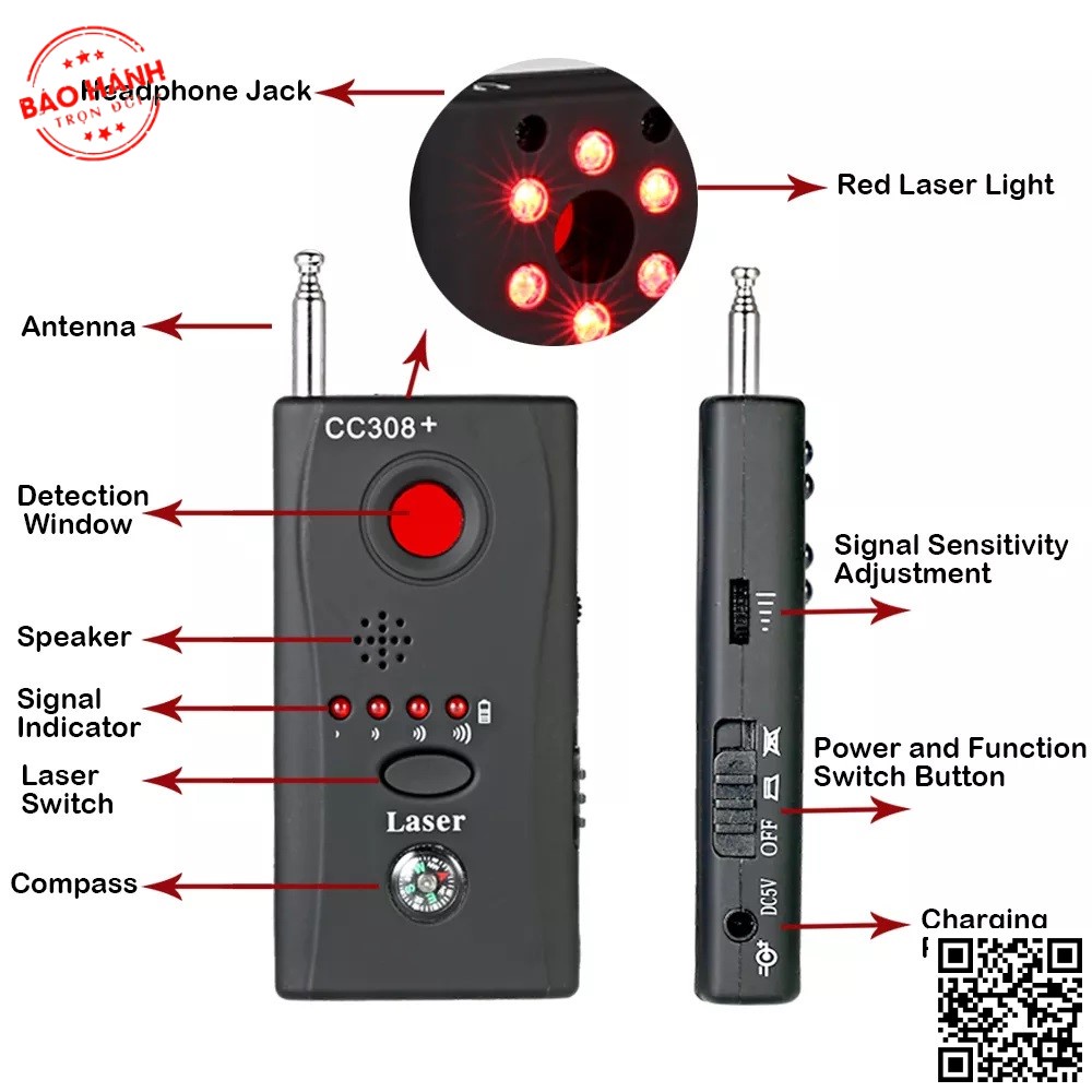 Máy dò Camera Phát Hiện Cam lắp quay lén 1973