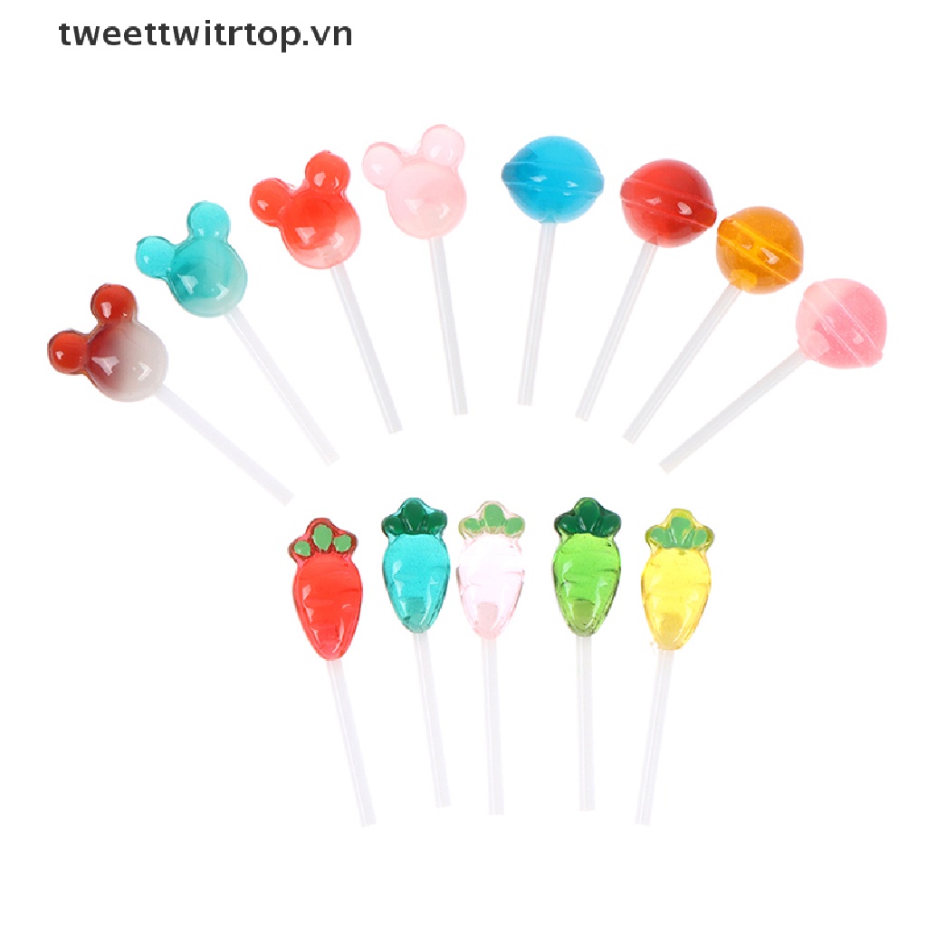 5 Kẹo mút giả trang trí nhà búp bê xinh xắn