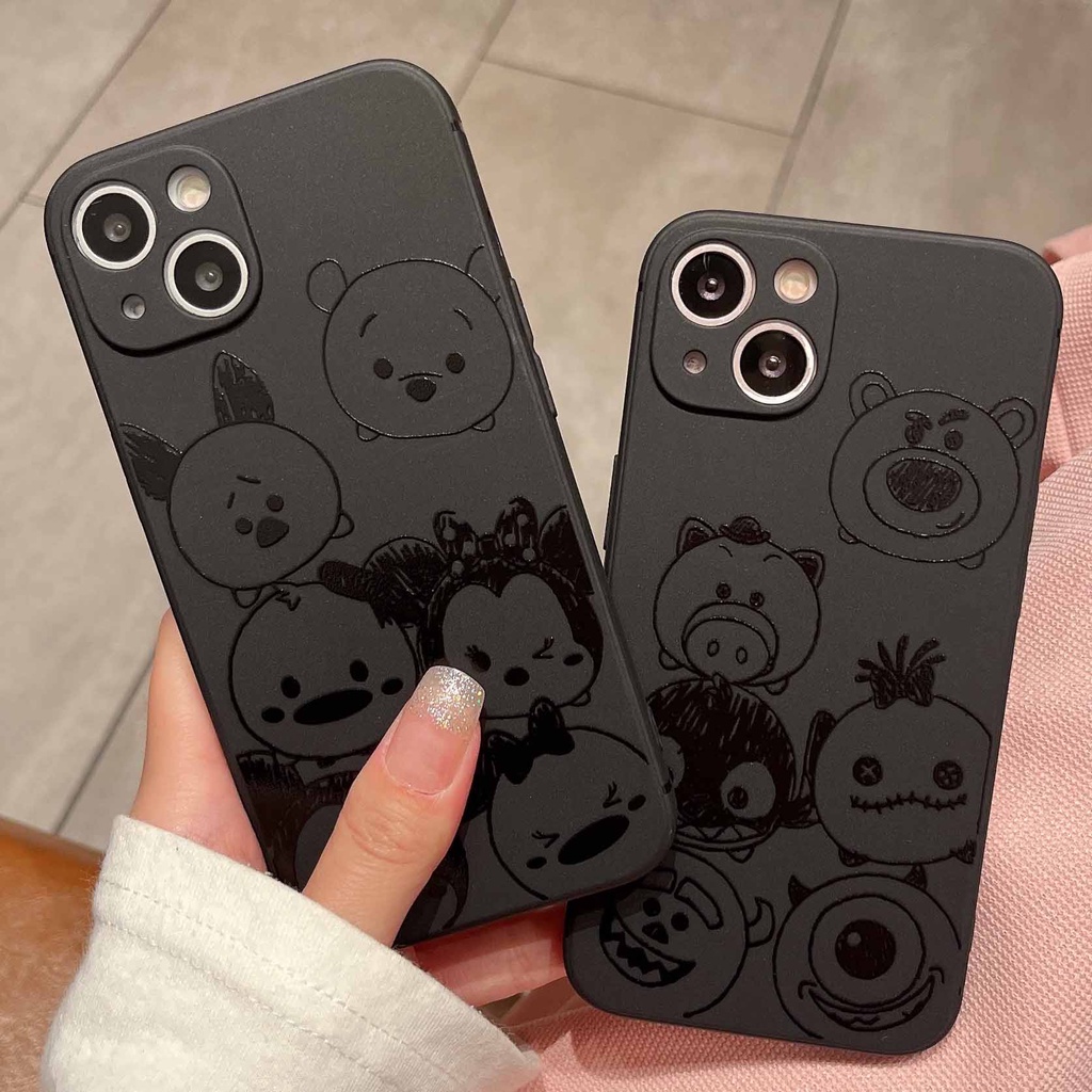 Ốp Điện Thoại TPU Mềm In Hình Gấu Hoạt Hình Dễ Thương Cho iPhone 13pro max 12pro X XS XR XSMAX 7 8 Plus