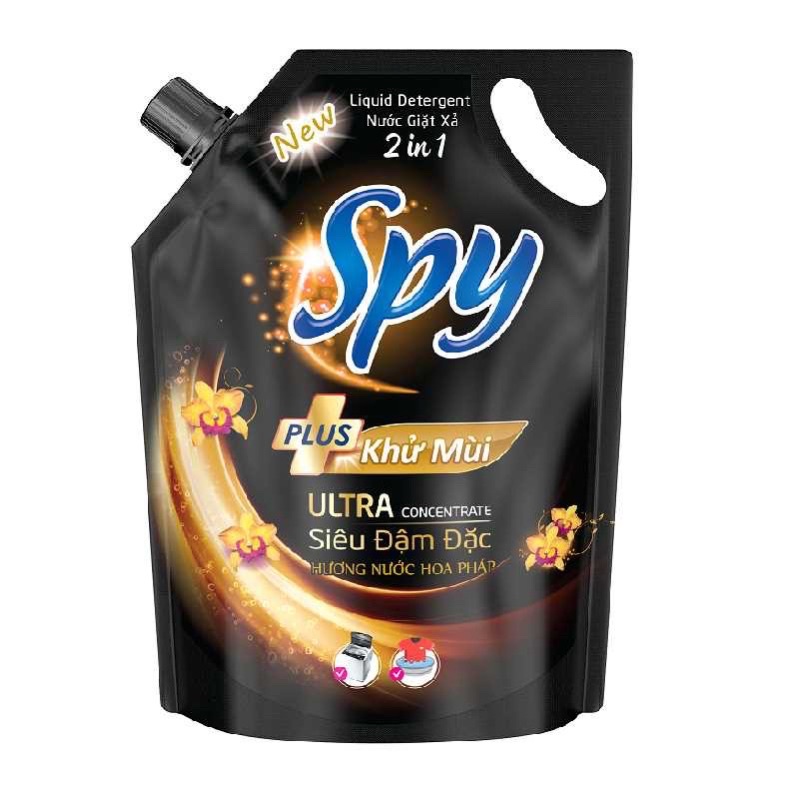 NƯỚC GIẶT XẢ 2IN1 SPY PLUS ĐEN/Tím 1600ML