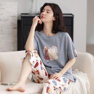 Bộ Mặc Nhà - Đồ Ngủ Cotton Quần Lửng