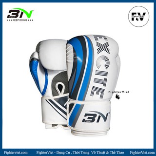 Găng Tay Đấm Bốc BN EXCITE Phiên Bản Màu Trắng Găng Tay Boxing Muay Thai Phiên Bản 2021