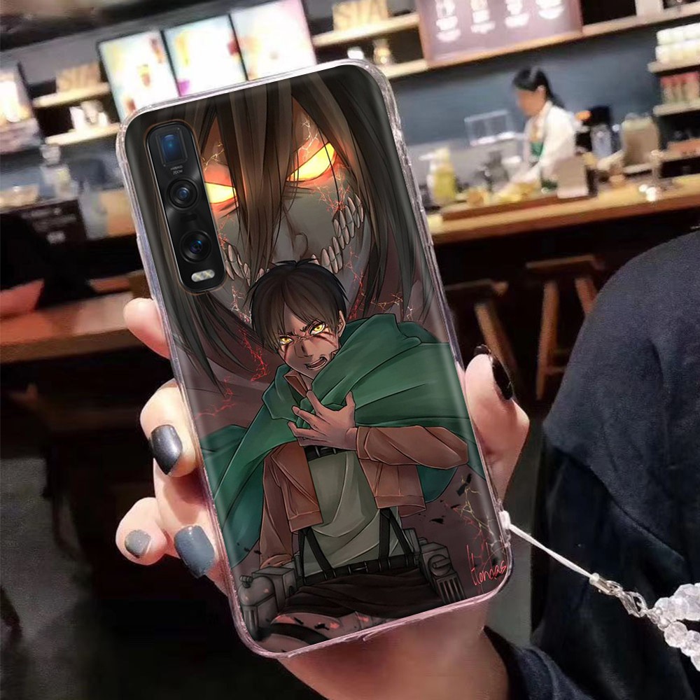 Ốp Lưng Trong Suốt In Hình Anime Attack On Titan Cho Samsung Galaxy J6 / J8 / J7 Pro Prime Duo Plus 2018