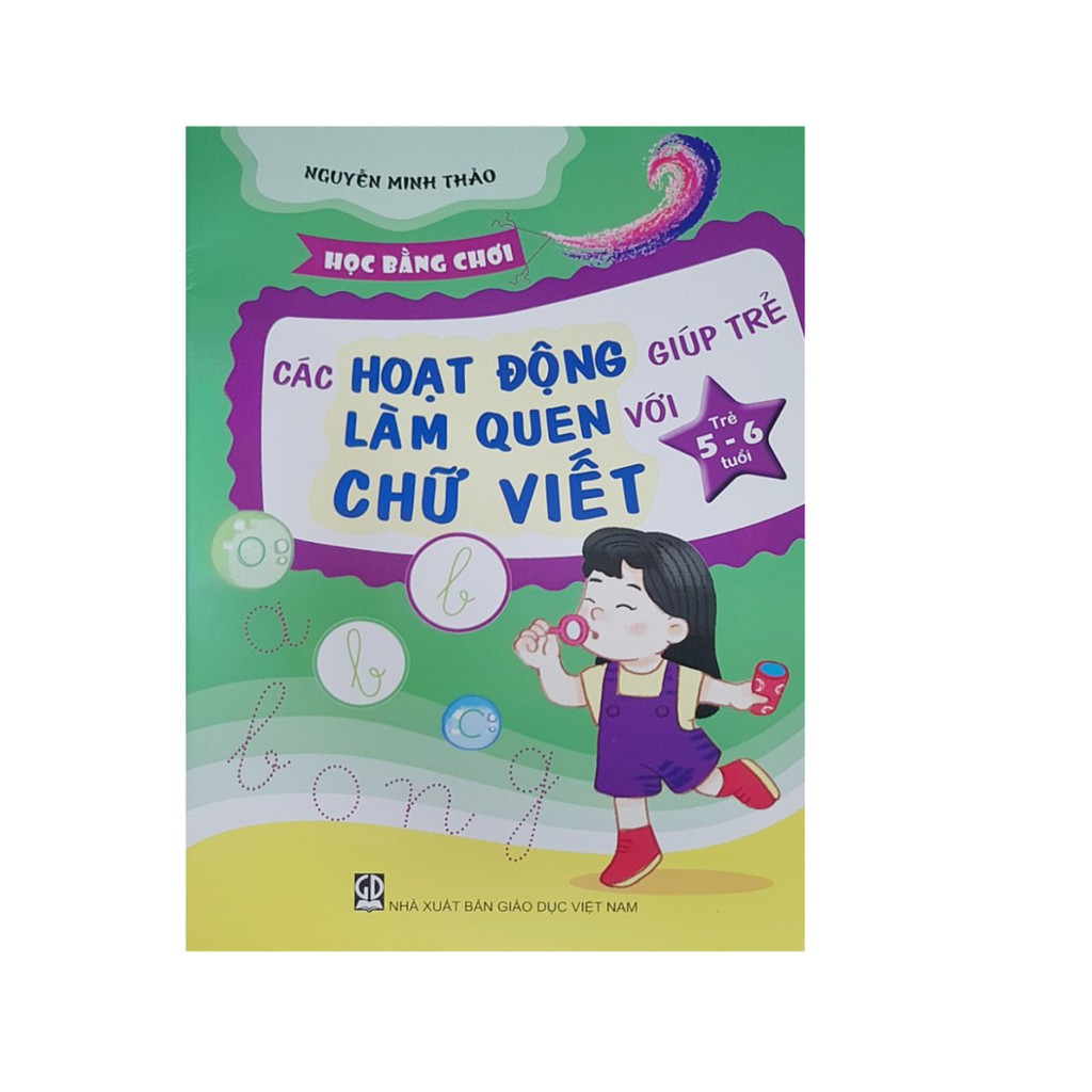 Sách - Học bằng chơi - Các hoạt động giúp trẻ làm quen với chữ viết 5-6 tuổi