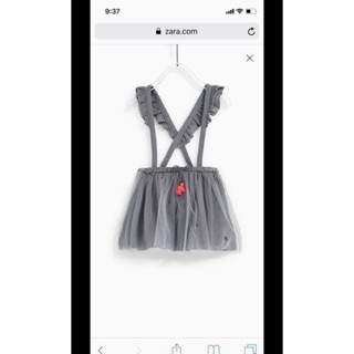 Yếm ren mềm bèo nhún bé gái zara dư xịn