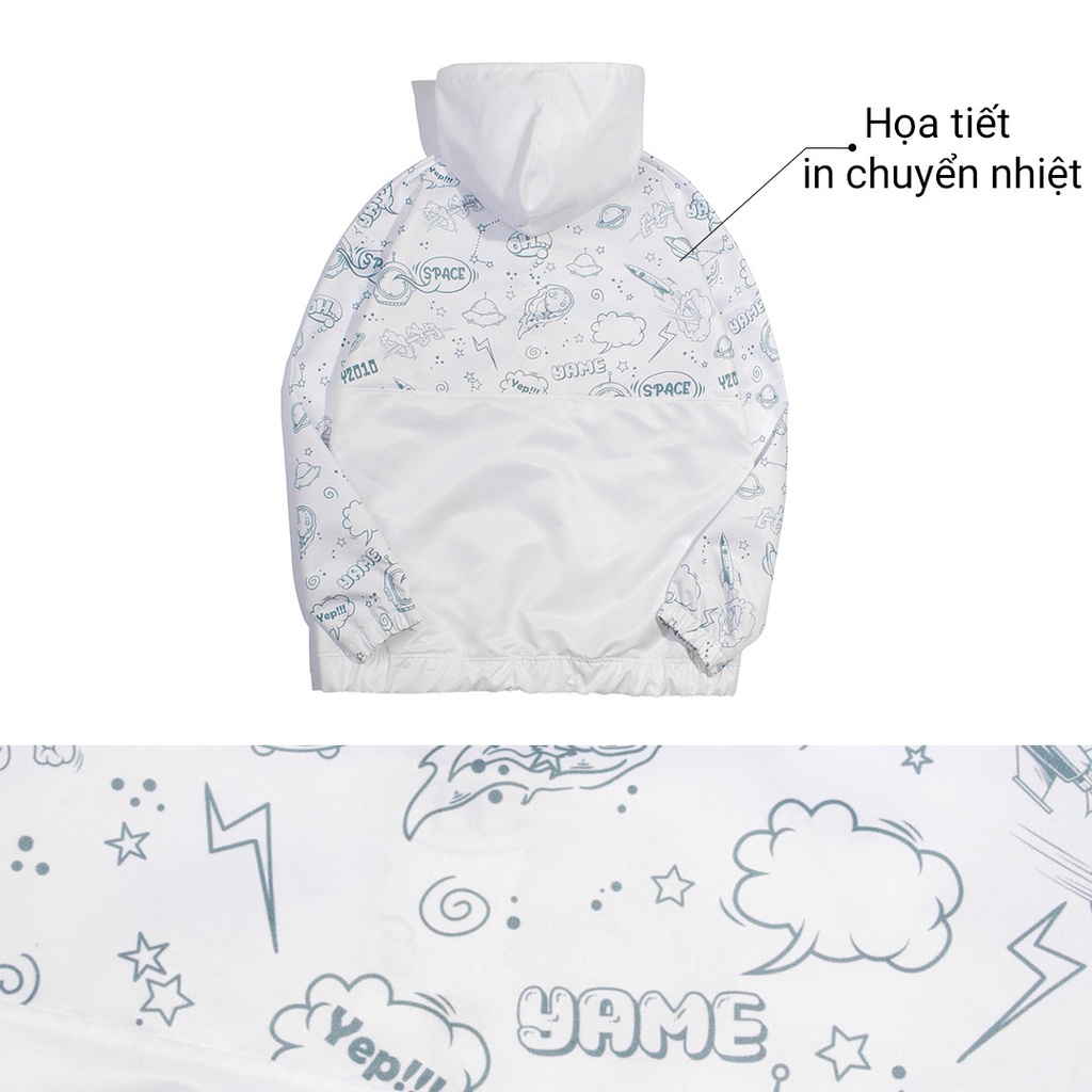 Áo Khoác Hoodie Zipper Nam Nữ Form Rộng Thời Trang Y2010 Ngân Hà Space Ver1 20447 |YaMe|