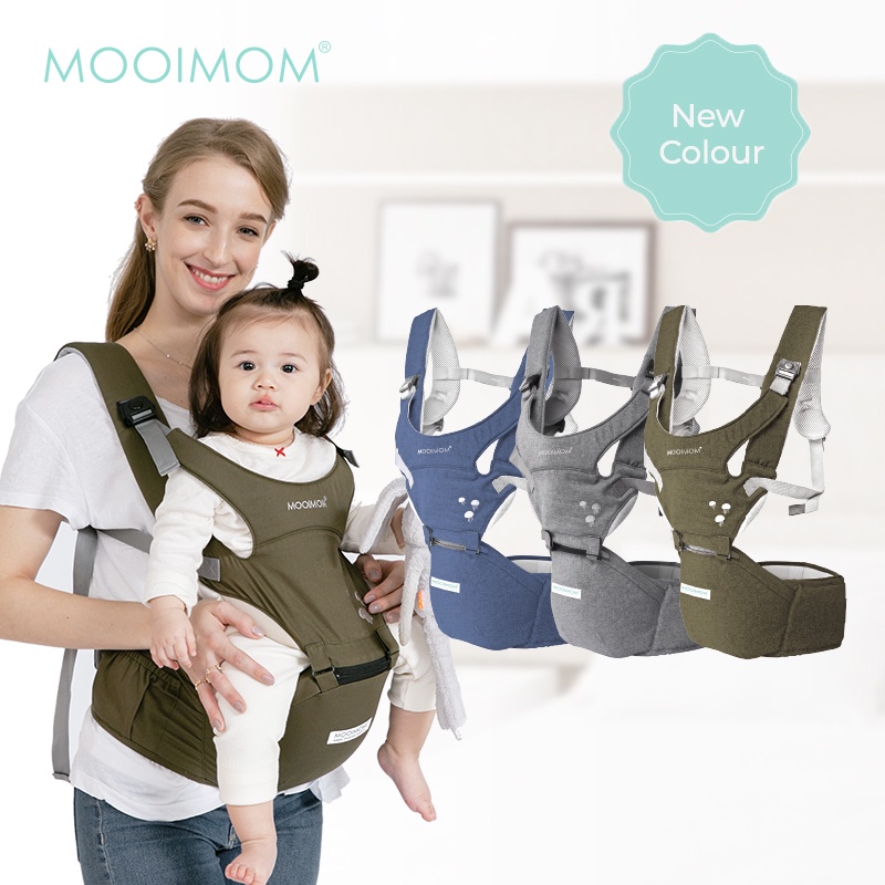 MOOIMOM Địu Ngồi Cho Bé Trợ Lực Cao Cấp Siêu Nhẹ Cho Mẹ Lightweight H7001