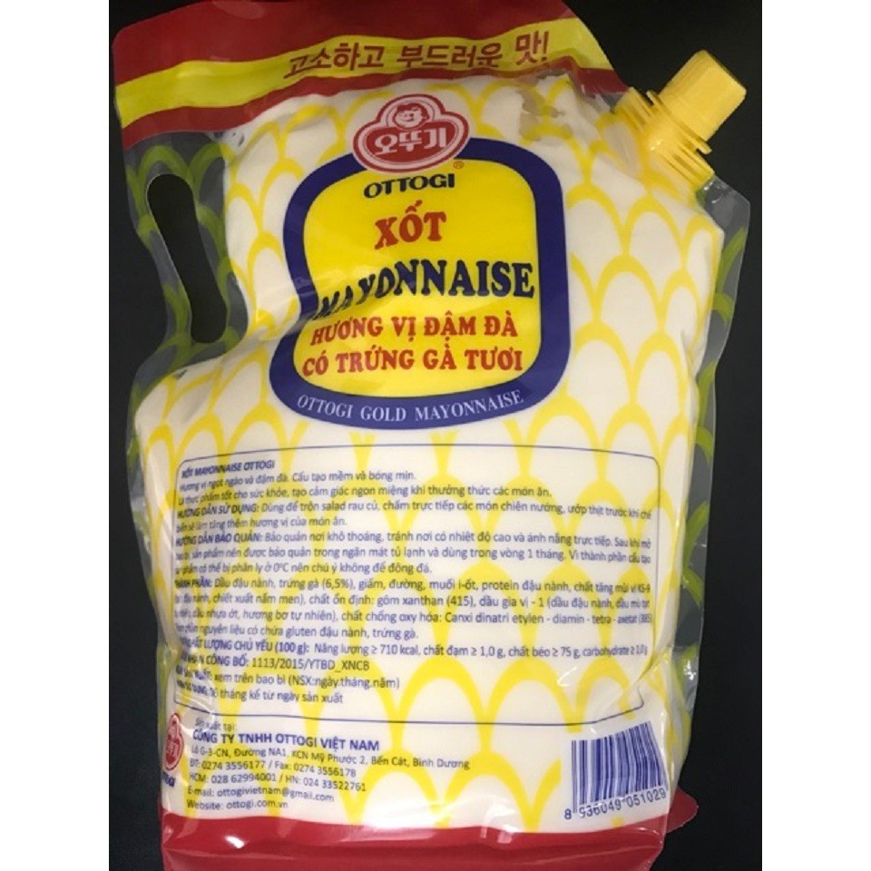 SỐT MAYONNAISE OTTOGI 3 KG (SIÊU TIẾT KIỆM), sốt mayonaise o' chef 3 kg