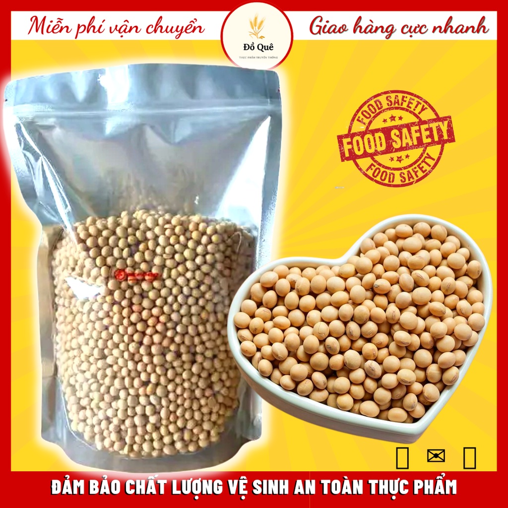 1KG ĐẬU NÀNH HỮU CƠ THUẦN CHỦNG HẠT TO VÀ ĐẸP ( ĐẬU TƯƠNG, ĐỖ TƯƠNG)