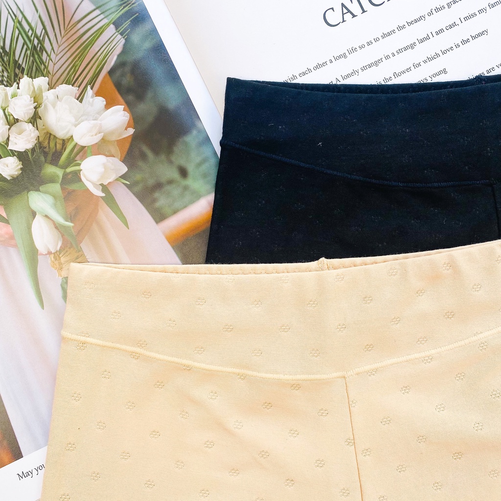 Quần Váy Nữ Dáng Đùi Chất Cotton Thông Hơi Phối Ren Cao Cấp Co&amp;Com QV5164 Co Giãn, Nâng Mông Nhẹ