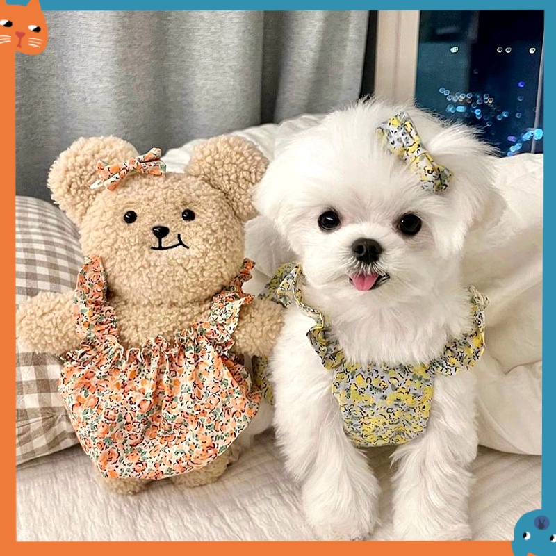 Đầm Yếm Cỡ Nhỏ Dễ Thương Thời Trang Mùa Hè Cho Thú Cưng
