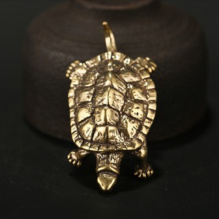 Tượng Đồng Thau Hình Con Rùa (Kích Thước: 5.5cm x 1.6cm)