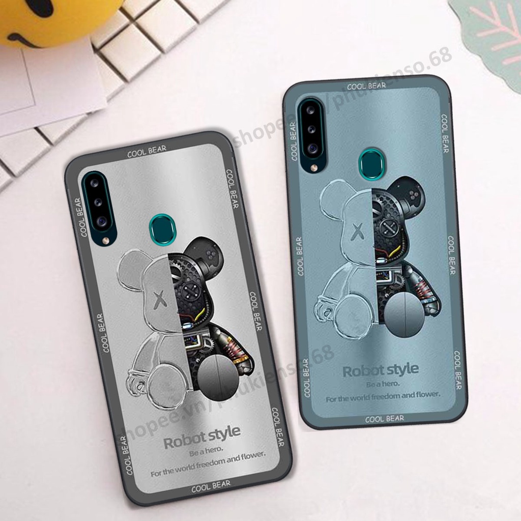 Ốp lưng điện thoại Samsung A20s in hình gấu bear, kaws, doremon thời trang, ốp lưng cao cấp chất lượng