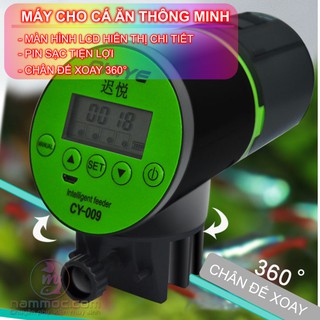 Máy Cho Cá Ăn Thông Minh CY-009 - Sử Dụng Pin Sạc Tiện Lợi Và Màn Hình LCD Hiển Thị Chi Tiết