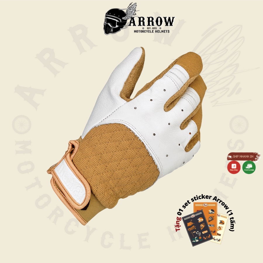 Găng tay đi xe máy Biltwell arrow shop Bantam bao tay đi xe máy cao cấp