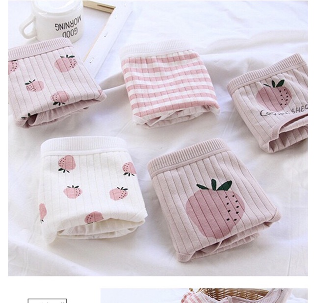 [Mã 12FASHIONSALE1 giảm 10K đơn 50K] Quần Lót Cotton Co Dãn 4 Chiều Quả Dâu CuTe ( Chọn Màu ) | BigBuy360 - bigbuy360.vn