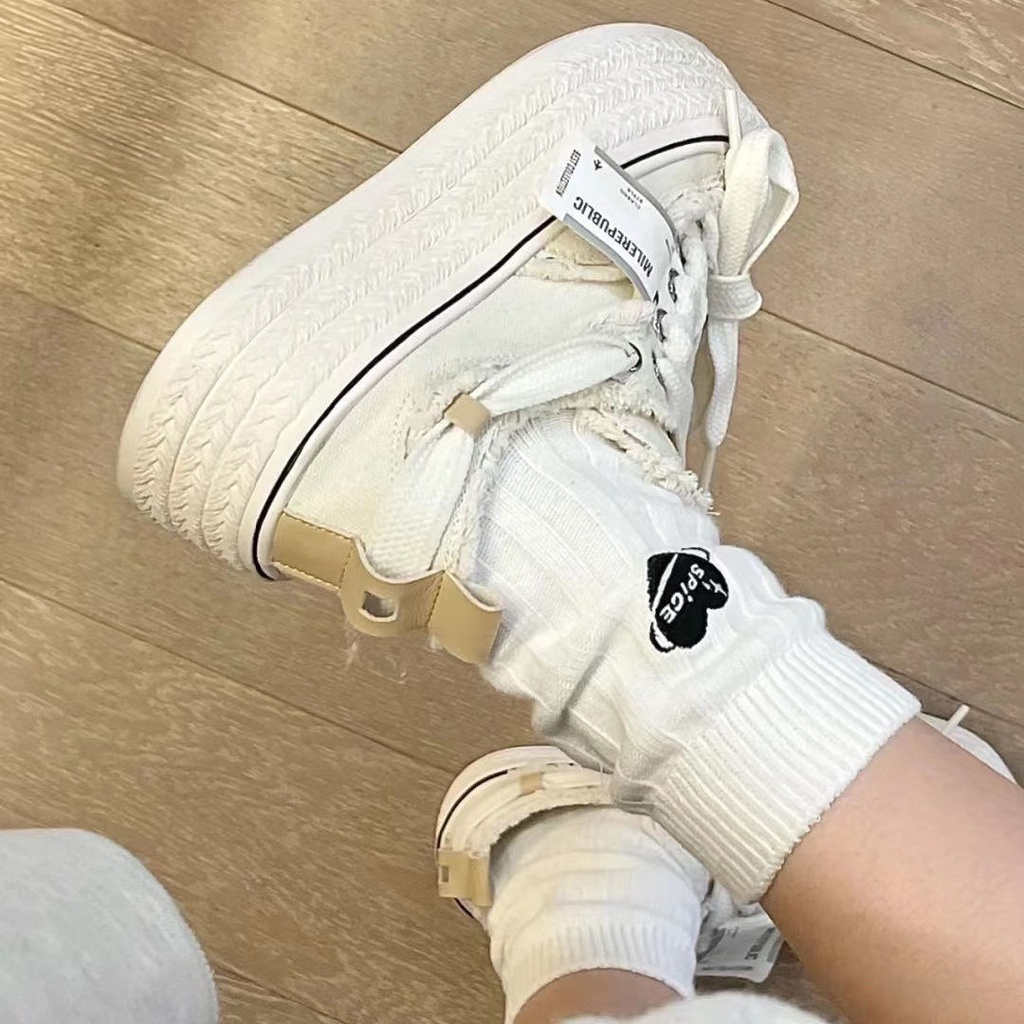 Giày Thể Thao Canvas Đế Dày Thời Trang Hàn Quốc Cho Nữ