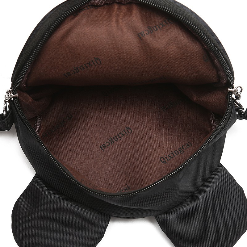 Túi đeo chéo làm từ da PU in họa tiết đơn giản thời trang cho bé dễ thương