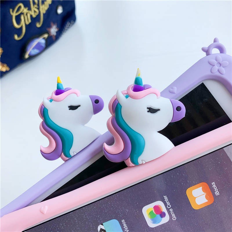 Ốp máy tính bảng silicon dễ thương chống sốc họa tiết Unicorn dùng cho Samsung Galaxy Tab A 8.0 2019 SM-T290 295 297