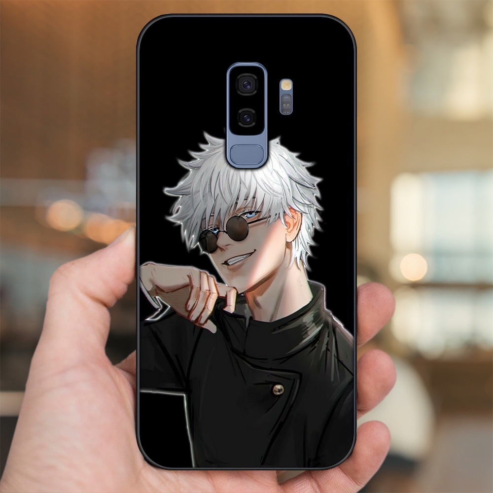 Ốp lưng Samsung S9 Plus viền đen in hình Satoru Jujutsu Kaisen