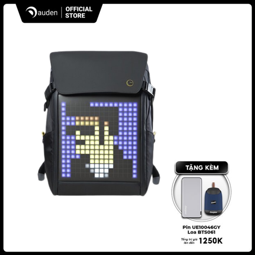 [QUÀ TẶNG] Balo DIVOOM Pixoo Backpack-M, hiển thị màn hình LED, ngăn chứa Laptop 14 inch