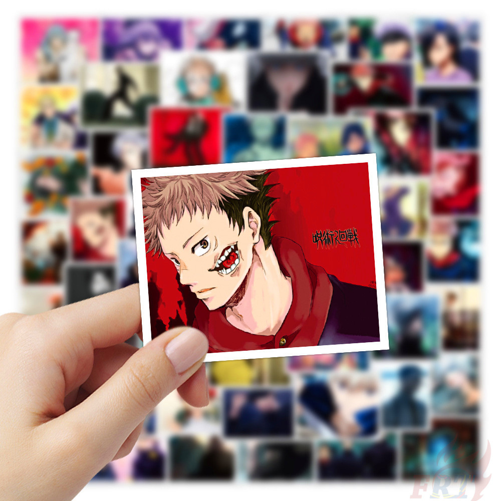 Bộ 50 Miếng Dán Hình Anime Mini Jujutsu Kaisen - Series 08 Chống Thấm Nước Thời Trang