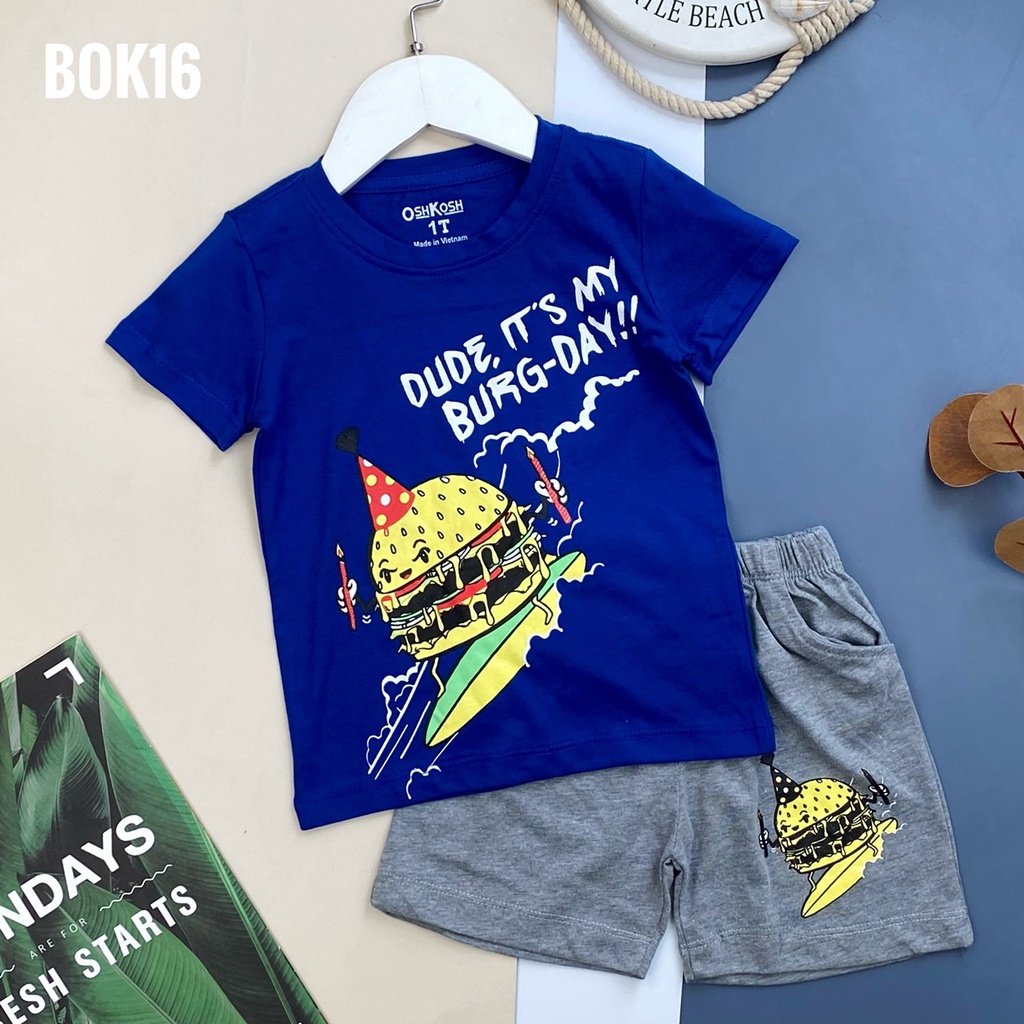 BỘ NGẮN OSHKOSH NHIỀU MẪU CHO BÉ TRAI 9-25KG