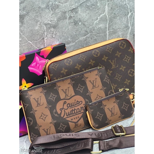 Túi đeo chéo nam nữ L.V DA PU có bảo hành fullbox +BILL hot nhất 2022