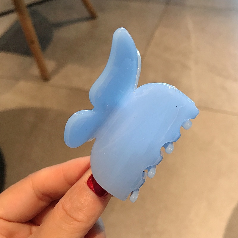 Kẹp Càng Cua Hình Nơ Bướm Bằng Acrylic Nhiều Màu Mới Cho Nữ