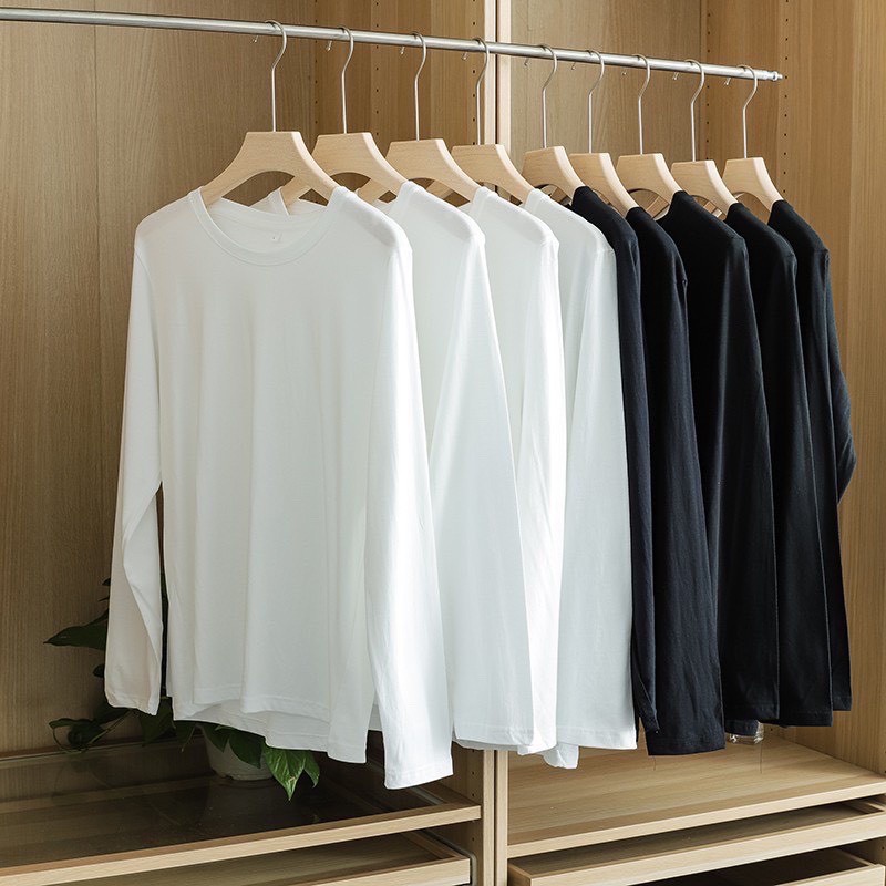 Áo thun dài tay nam nữ form rộng , sweater , Unisex , longtee 100%% cotton co dãn cao cấp