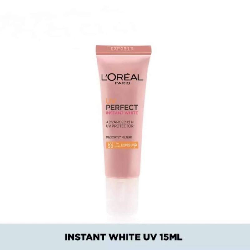 (mẫu dùng thử 15ml) Kem Chống Nắng Dưỡng Da Trắng Sáng Tức Thì  L'Oreal UV Perfect Instant White SPF50 PA++++