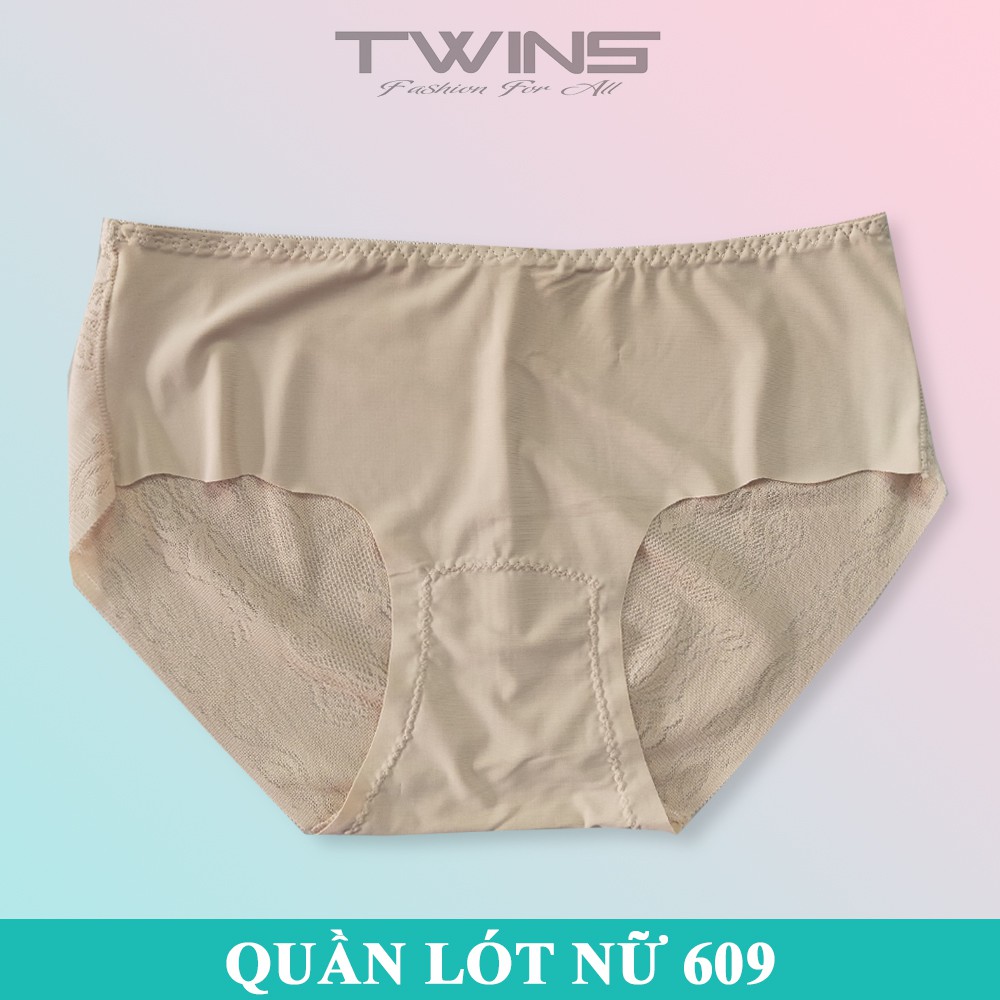 Quần lót nữ thun lạnh trơn cao cấp Thịnh Phát 609 lưng nhỏ chất mềm mịn thoáng mát không lộ đường may size dưới 60kg