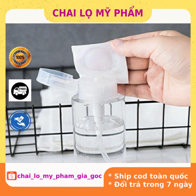 Lọ Chiết Nước Tẩy Trang ❤ GIÁ TỐT NHẤT ❤ Chai Toner Có Nút Nhấn Tiện Lợi 120ml,150ml,200ML