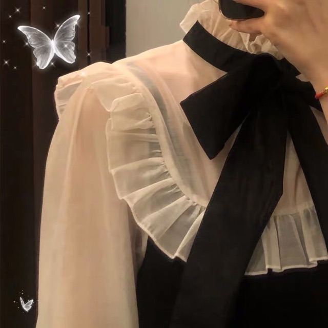 Váy phối voan tơ