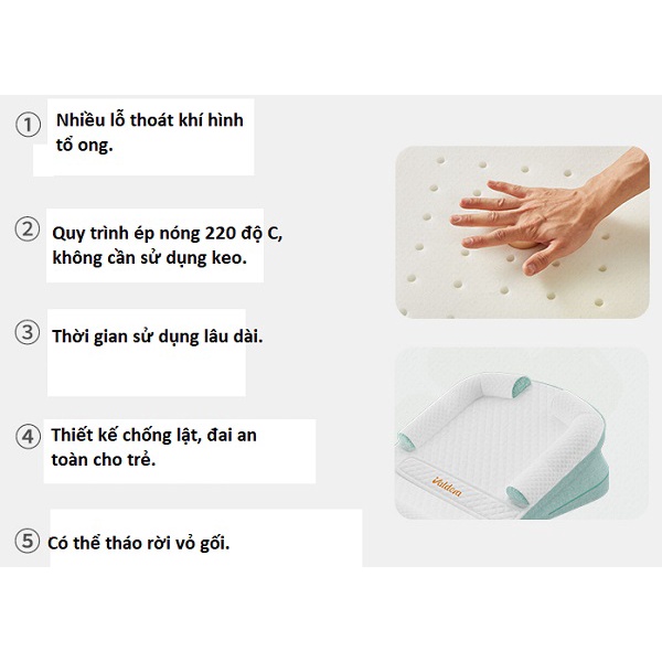 Gối Chống Trào Ngược Cao Su Thái Lan Valdera