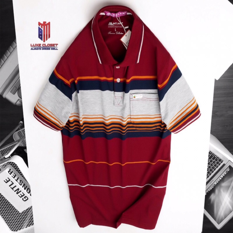 (Mẫu mới) Áo thun sọc trung niên nhiều màu cực đẹp ACT002 | BigBuy360 - bigbuy360.vn