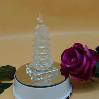 Tháp Phong Thủy pha lê 7 tầng - T003B