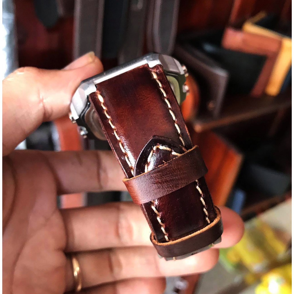 DÂY DA DỒNG HỒ CASIO AE1200WHD DA BÒ SÁP