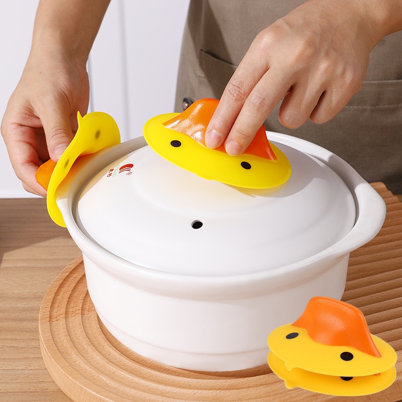 Set 2 Găng Tay Silicone Chống Trơn Chịu Nhiệt Dùng Cho Lò Vi Sóng