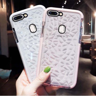 Ốp điện thoại mềm họa tiết kim cương 3d cho oppo a5 2020 a3s a5 a59 f9 f11 pro r15 r17 a9 2020