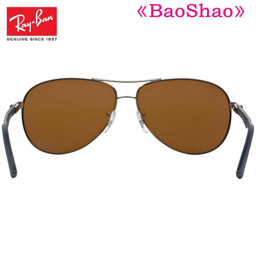 (Hàng Mới Về) Kính Mát Ray Ban Tech Aviator Rb8313 014 / N6 Màu Nâu Chính Hãng