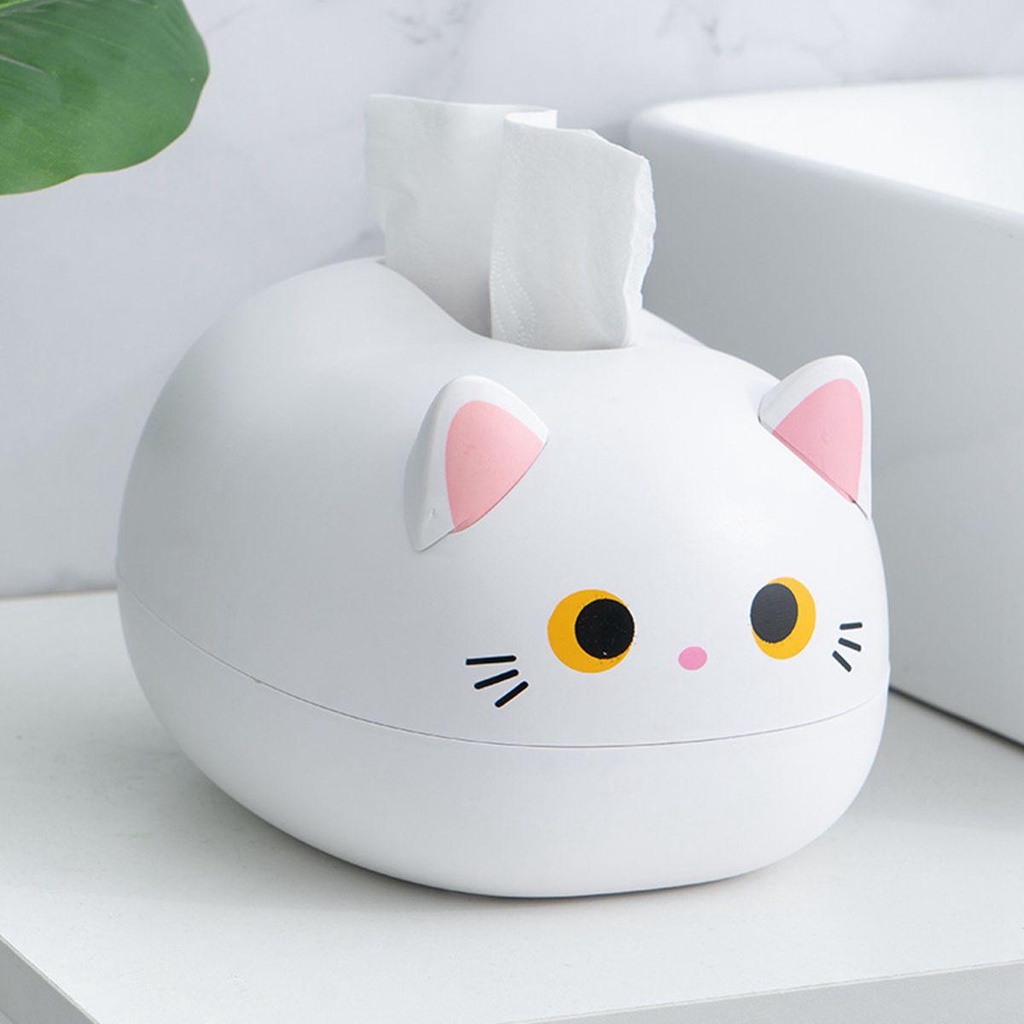 LLOYD Hộp Đựng Khăn Giấy Hình Mèo Hoạt Hình Dễ Thương