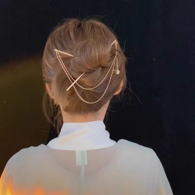 Trâm đôi cài tóc phong cách cổ phong nhẹ nhàng