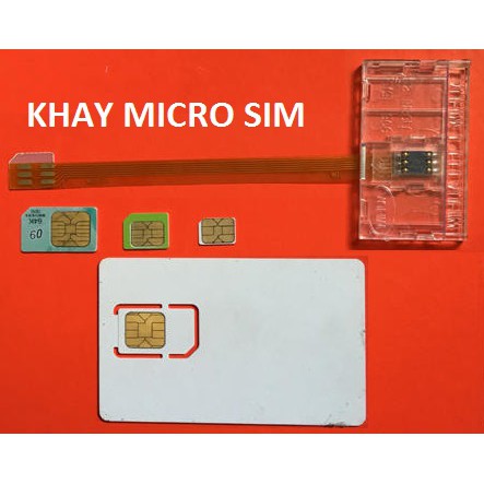 Khay Kich Sim Iphone và SamSung Chính Hãng Wihua - Đồ Kích Sim Gắn Ngoài Smartphone Micro sim - Nano Sim